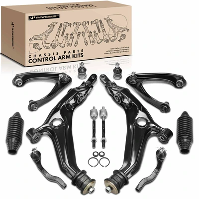 12 Pcs Control Arm & Ball Joint & Tie Rod End