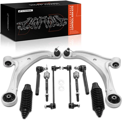 10 Pcs Control Arm & Ball Joint Sway Bar Link Tie Rod End