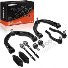 2005-2015 Nissan Armada A Set of 10 Control Arm Ball Joint and Tie Rod End Kit Front Side A-Premium APCA3993