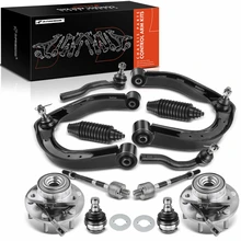 12 Pcs Front Wheel Hub Bearing Control Arm Kit