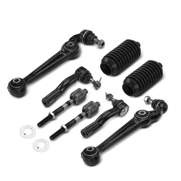 2007-2009 Mercury Milan A Set of 8 Control Arm Ball Joint and Tie Rod End Kit Front Side A-Premium APCA4016