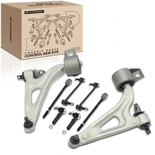 2004-2007 Mercury Monterey A Set of 8 Control Arm Sway Bar Link and Tie Rod End Kit Front Side A-Premium APCA3645