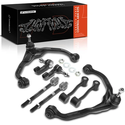 8 Pcs Front Control Arm with Ball Joint Stabilizer Bar End Link