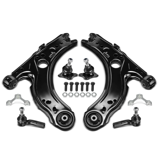 A Set of 6 Control Arm Ball Joint and Tie Rod End Kit Front Side A-Premium APCA4901