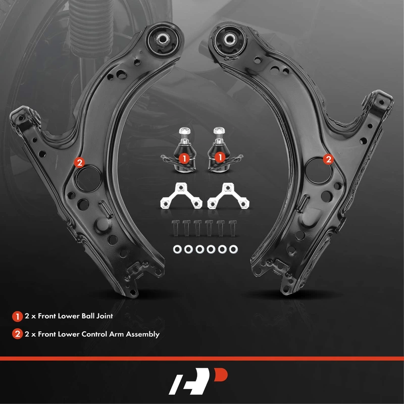 A Set of 4 Control Arm and Ball Joint Kit Front Side A-Premium APCA4902
