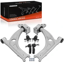 2009-2013 Volkswagen CC A Set of 6 Control Arm Ball Joint and Tie Rod End Kit Front Side A-Premium APCA4906