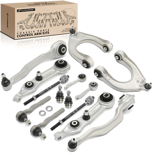 A Set of 14 Control Arm Ball Joint Sway Bar Link Tie Rod End Kit Front Side A-Premium APCA4908
