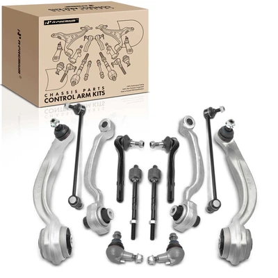 12 Pcs Control Arm with Ball Joint & Sway Bar Link