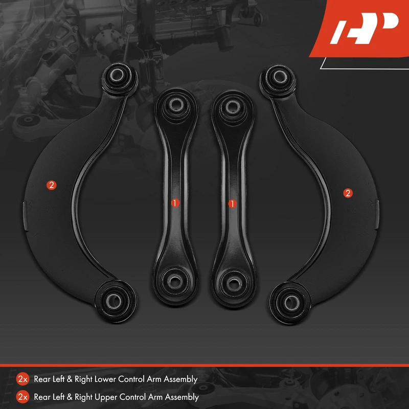 4-Pc Control Arm, Rear Side A-Premium APCA4917