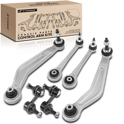 6 Pcs Control Arm with Ball Joint & Sway Bar Link