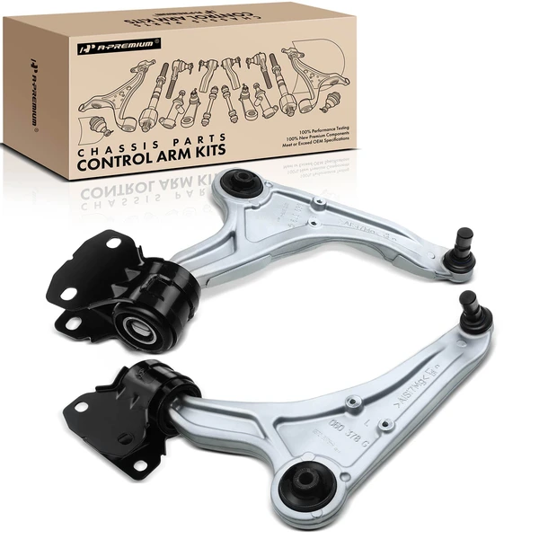 2013-2020 Lincoln MKZ 2-Pc Control Arm and Ball Joint Kit, Front Lower with Ball Joint A-Premium APCA3052