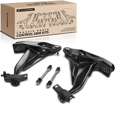 4 Pcs Front Control Arm with Ball Joint Sway Bar Link