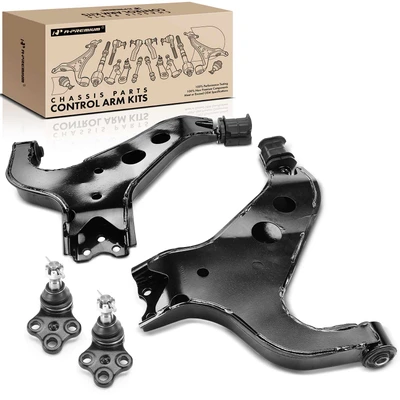 4 Pcs Front Control Arm & Ball Joint