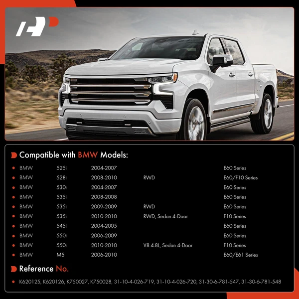 A Set of 4 Control Arm and Sway Bar Link Kit Front Side A-Premium APCA3109