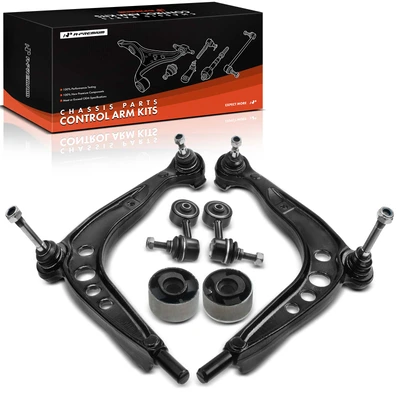 4 Pcs Front Control Arm with Ball Joint Sway Bar Link