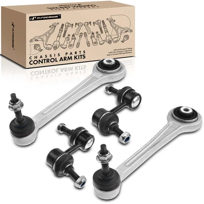 4 Pcs Rear Control Arm Ball Joint Stabilizer Bar Link