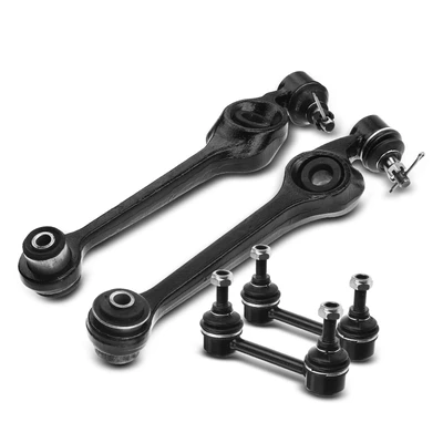 4 Pcs Front & Rear Control Arm Ball Joint Stabilizer Bar Link