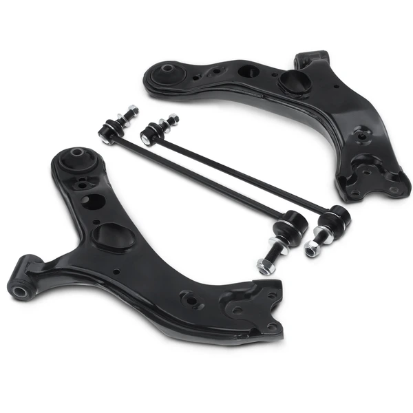 A Set of 4 Control Arm and Sway Bar Link Kit Front Side A-Premium APCA3124