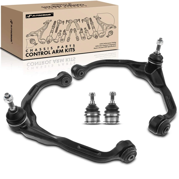 2008-2012 Jeep Liberty A Set of 4 Control Arm and Ball Joint Kit Front Side A-Premium APCA3136