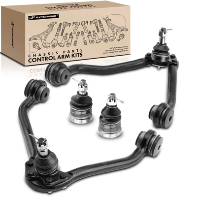 4 Pcs Front Upper Control Arm with Ball Joint