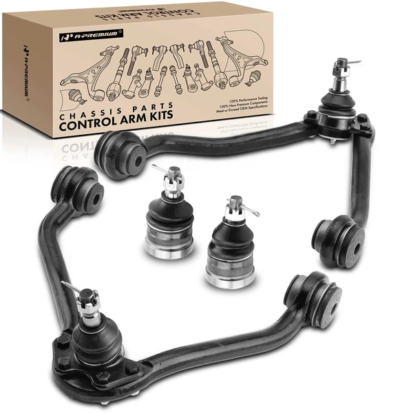 1992-1999 Chevrolet C2500 Suburban A Set of 4 Control Arm and Ball Joint Kit Front Side A-Premium APCA3148