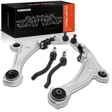 4 Pcs Front Lower Control Arm Assembly & Tie Rod End