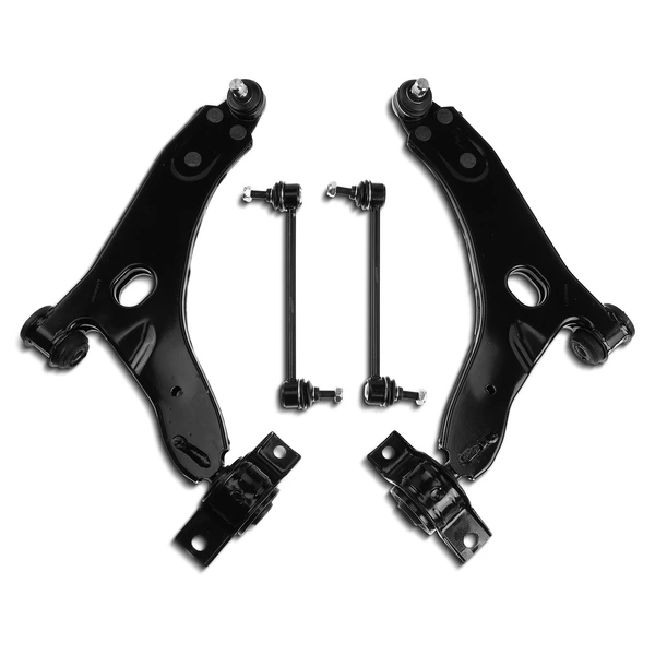 A Set of 4 Control Arm and Sway Bar Link Kit Front Side A-Premium APCA3156