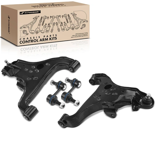 A Set of 4 Control Arm and Sway Bar Link Kit Front Side A-Premium APCA3158