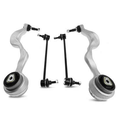 4 Pcs Front Control Arm with Ball Joint Sway Bar Link