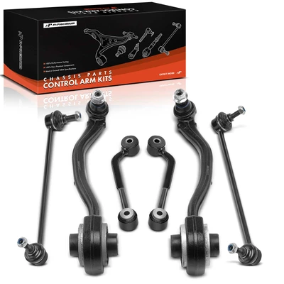 6 Pcs Control Arm & Stabilizer Bar Link