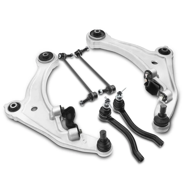 2009-2014 Nissan Maxima A Set of 6 Control Arm Sway Bar Link and Tie Rod End Kit Front Lower A-Premium APCA3194
