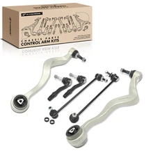 2006-2010 BMW M5 A Set of 6 Control Arm Sway Bar Link and Tie Rod End Kit Front Side A-Premium APCA3203