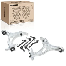 2008-2012 Mercedes-Benz GL550 A Set of 6 Control Arm Sway Bar Link and Tie Rod End Kit Front Side A-Premium APCA3208