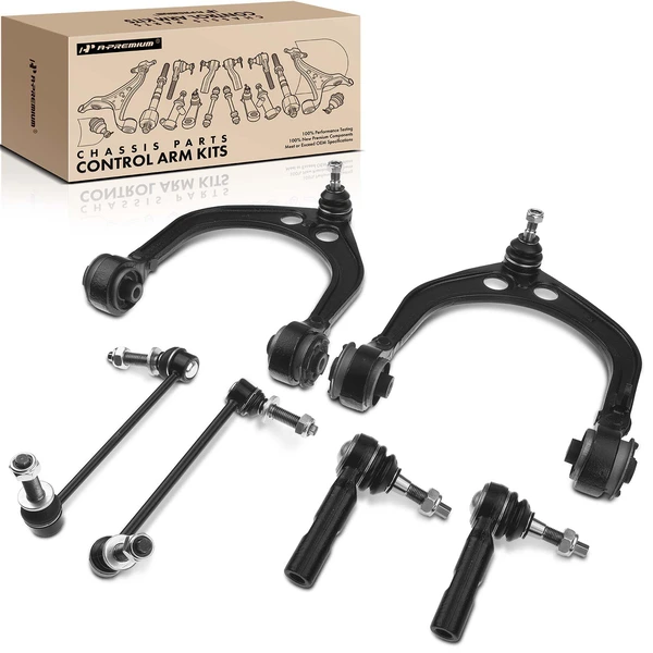 2005-2010 Chrysler 300 A Set of 6 Control Arm Sway Bar Link and Tie Rod End Kit Front Side A-Premium APCA3218