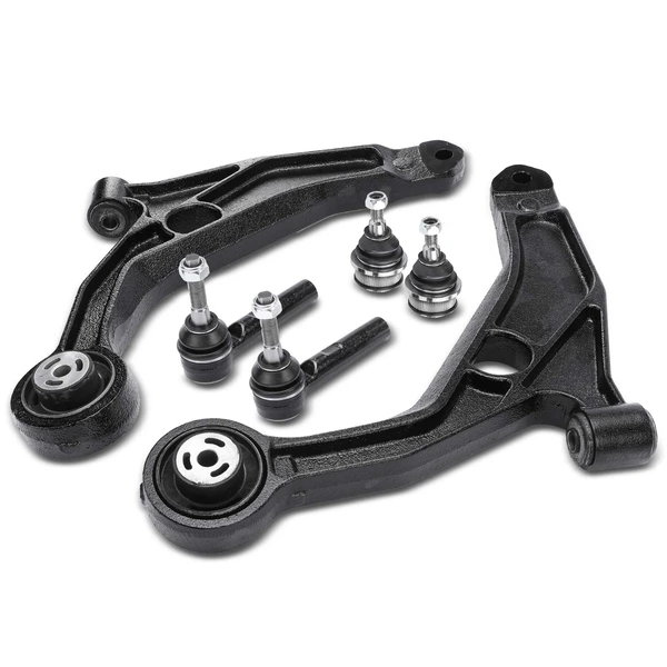 2007-2009 Chrysler Sebring A Set of 6 Control Arm Ball Joint and Tie Rod End Kit Front Side A-Premium APCA3228