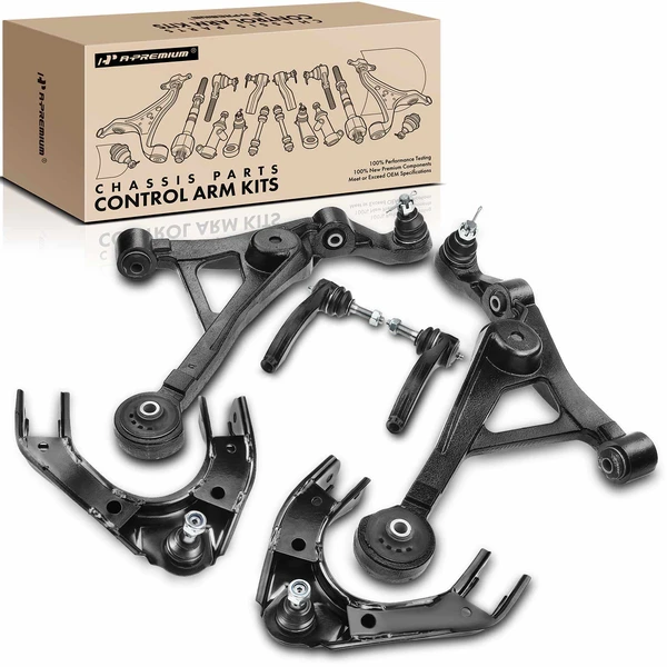 A Set of 6 Control Arm and Tie Rod End Kit Front Side A-Premium APCA3232