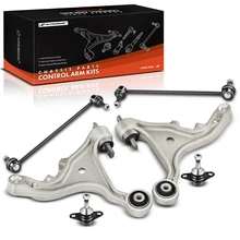 2001-2007 Volvo S60 A Set of 6 Control Arm Ball Joint and Sway Bar Link Kit Front Side A-Premium APCA3241