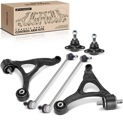 6 Pcs Control Arm & Ball Joint & Stabilizer Bar Link