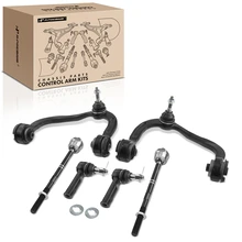 6 Pcs Front Control Arm with Ball Joint Tie Rod End