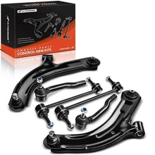 2009-2014 Nissan Cube A Set of 6 Control Arm Sway Bar Link and Tie Rod End Kit Front Lower A-Premium APCA3254