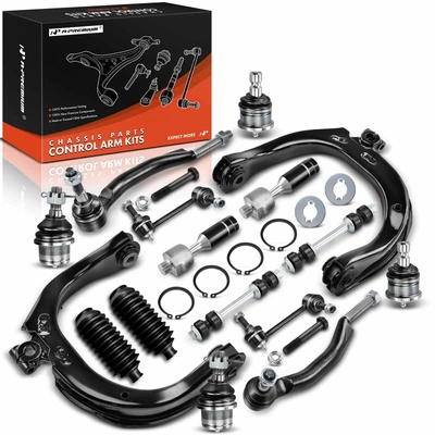 2008-2009 GMC Envoy A Set of 16 Control Arm Ball Joint Tie Rod and Sway Bar Link Kit Front & Rear A-Premium APCA3261