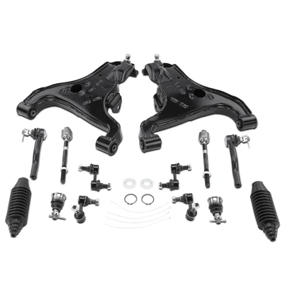 14 Pcs Control Arm Ball Joint Sway Bar Link Tie Rod End