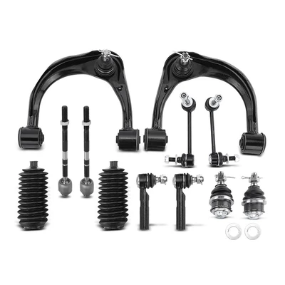 12 Pcs Control Arm with Ball Joint & Sway Bar Link