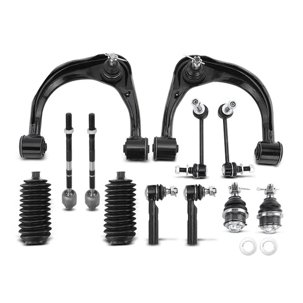 A Set of 12 Control Arm Ball Joint Tie Rod and Sway Bar Link Kit Front Inner & Outer A-Premium APCA3288