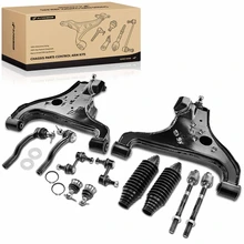2004 Nissan Pathfinder Armada A Set of 12 Control Arm Ball Joint Tie Rod and Sway Bar Link Kit Front Side A-Premium APCA3298
