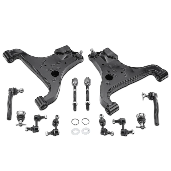 A Set of 12 Control Arm Ball Joint Sway Bar Link Tie Rod End Kit Front & Rear A-Premium APCA3302