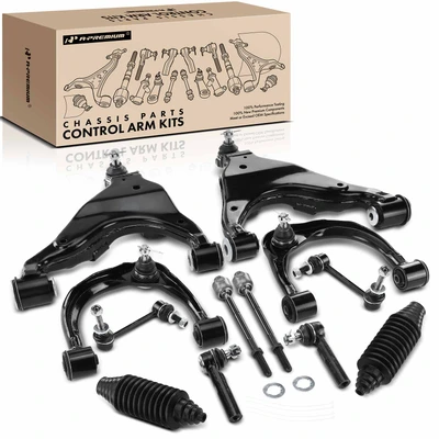 12 Pcs Control Arm with Ball Joint Assembly & Sway Bar Link