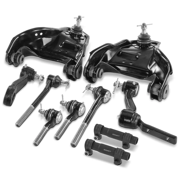 A Set of 10 Control Arm and Tie Rod End Full Kit Front Side A-Premium APCA3317