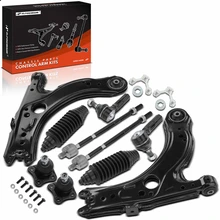 10 Pcs Front Control Arm & Tie Rod End & Ball Joint