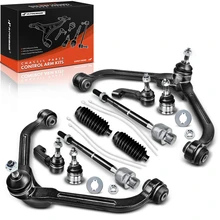 2002-2004 Jeep Liberty A Set of 10 Control Arm Ball Joint and Tie Rod End Kit Front Upper A-Premium APCA3335